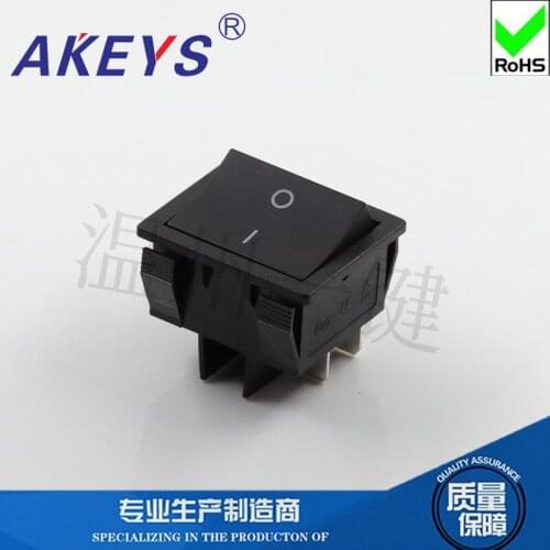 KCD7-301-6P Black boat Second gear four feet Welder Rocker Switch 30*35 Remote control car start