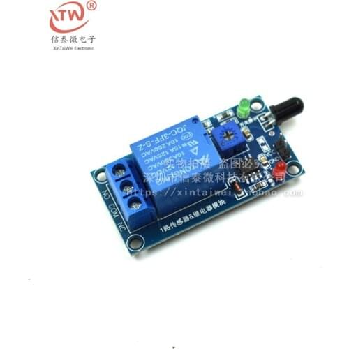 1PCS Flame Sensor Module 12V Relay Module in Flame Fire Detection Fire Alarm