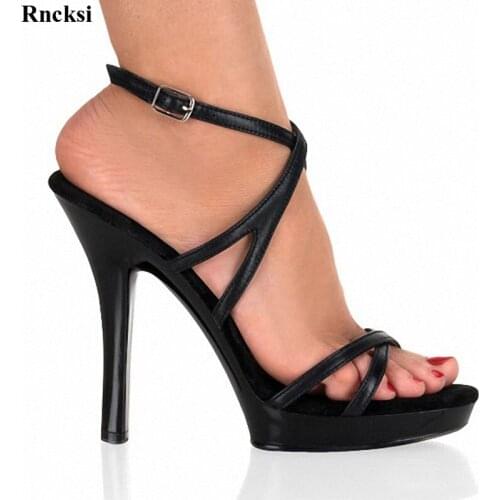 Rncksi New sandals 13cm high-heeled shoes platform gladiator dance shoes sexy womens shoes sexy clubbing high heels