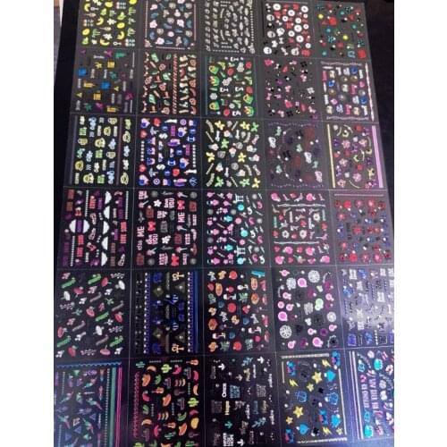NEW Gem Nail Decoration Sticker (hAD01-HAD030) 30pcs Nail Art Rhinestone Crystal Self Adhesive Stickers Diamond Gem Decal
