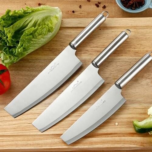 3pcs Kitchen Knives Stainless Steel Practical Utility Knives Sliced Vegetables/ Fruits/Meat Co-Friendly Women Kitchen Tool Knife