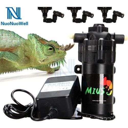 NuoNuoWell 25W Reptile Rain Forest Aquarium Rainmaker Fogger Humidity Manual Mist System Mini Pump Kit