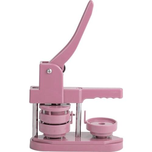 Portable Button Maker Machine DIY Pin Button Round Personalised Badge Punch Press Making Tool Supplies
