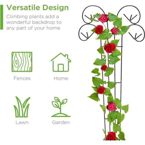 Butterfly-like Garden Trellis Iron Climbing Plant Grow Support Garden Flower Plant Growing Support Iron Trellis Wall Lattice