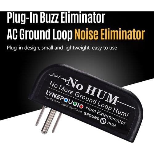 LINEPAUDIO Buzz Eliminator AC Ground Loop Noise Eliminator Plug-In AC Buzz eliminator Hum Eliminator Noise Canceller US plug