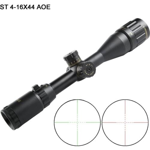 SULIKO Tactical Riflescope Spotting Scope for Rifle Hunting Optical Collimator Gun Sight Red Green Illumination ST4-16X44AOE