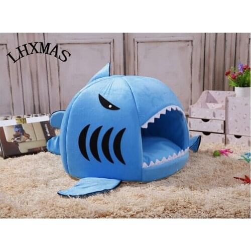 Warm Soft Dog House Pet Sleeping Bag Shark Dog Kennel Cat Bed Cat House Poodle Bed D275