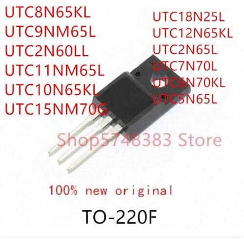 10PCS UTC8N65KL UTC9NM65L UTC2N60LL UTC10N65KL UTC15NM70G UTC18N25L UTC12N65KL UTC2N65L UTC7N70L UTC6N70KL UTC5N65L