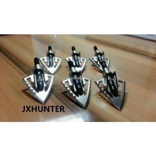 24PK Archery hunting crossbow arrow heads tips F15 dual dentate arrow tips