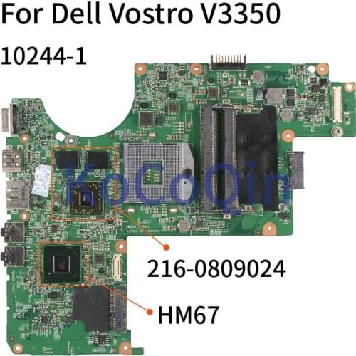 9VFG4 09VFG4 For Dell Vostro 3350 V3350 10244-1 CN-09VFG4 HM67 216-0809024 Laptop motherboard Mainboard 48.4ID01.011 DDR3