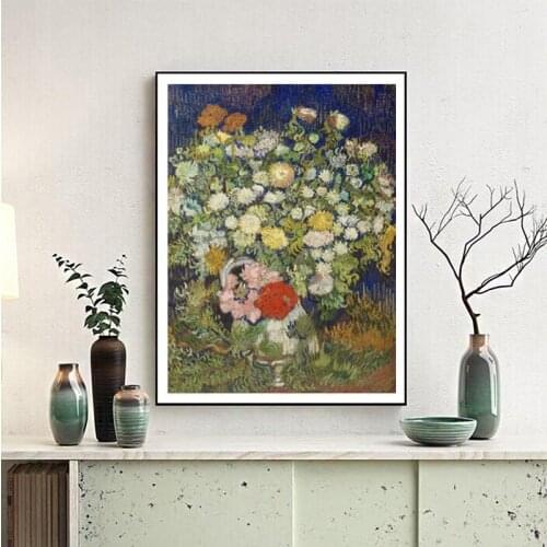 Van Gogh Abstract Painting Canvas Print Post-impressionist Artwork Poster Gallery Wall Art Picture for Living Room Bedroom Decor