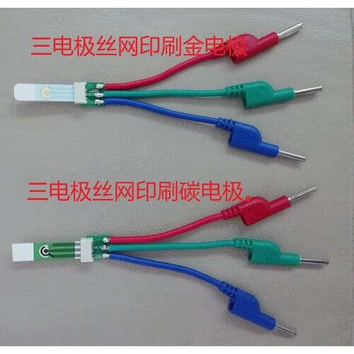 Screen Printing Electrode Adapter Electrochemical Three-electrode Gold Electrode, Carbon Electrode Universal Interface