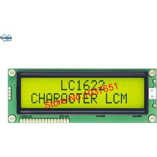 1602 big large lcd display blue green 5v LC1622 good quality instead HD44780 WH1602L1 PC1602-L LMB162GBY AC162E 1pcs free ship