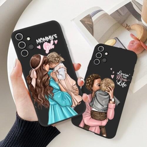 For Samsung Galaxy A32 Cases Super Mom Woman Baby Painted Phone Case Cover For Samsung A32 4G A 32 A325F Soft Silicone Fundas