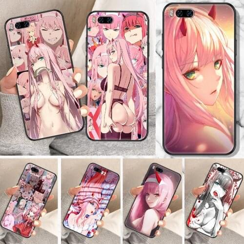 Darling in the Franxx 02 Anime Phone Case For Xiaomi Mi Note 8 9 10 11 9T 10T A3 Lite Pro Ultra black pretty cell cover painting