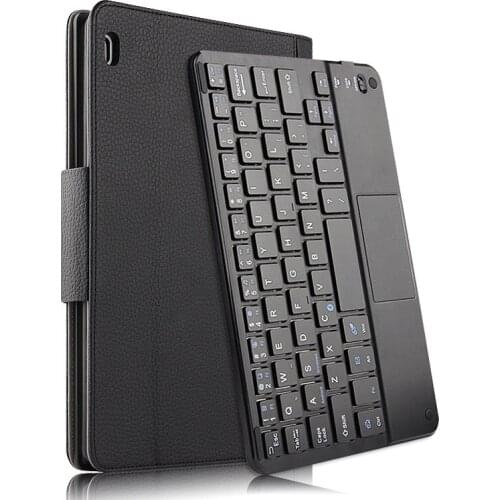 For Lenovo TAB 4 10 Plus TB-X704N TB-X704F Stand PU Leather Case Funda Cover+Removable Bluetooth Russian/Hebrew/Spanish Keyboard