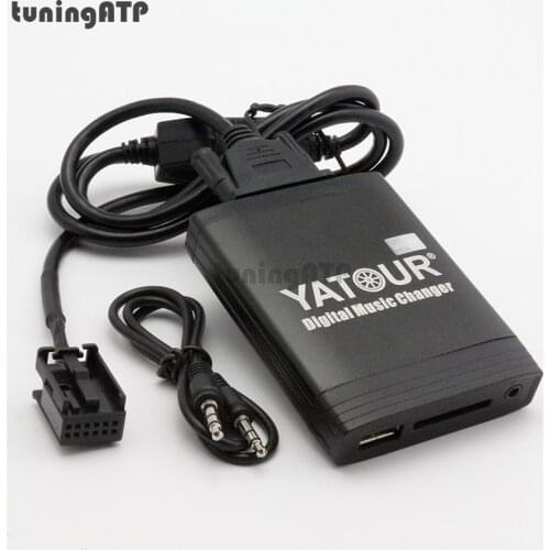 YATOUR Digital Music Changer AUX-IN SD USB MP3 Adapter For Peugoet Blaupunkt RD4 Radio
