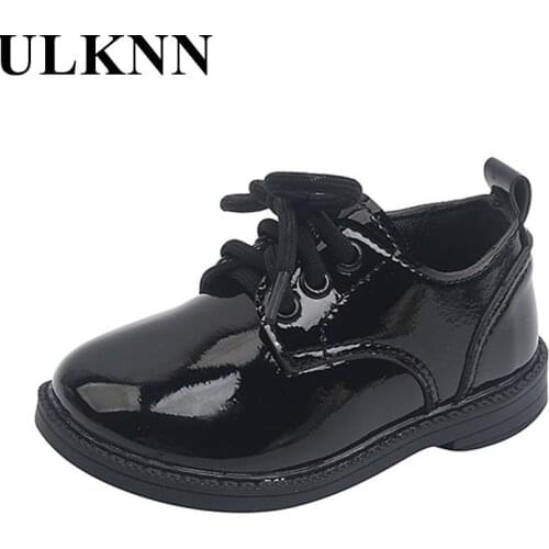 Baby Black Shoes 2021 New Small Children Single Private White Fashion Leather Shoes 1 To 3 Years Old Children Leather Shoes