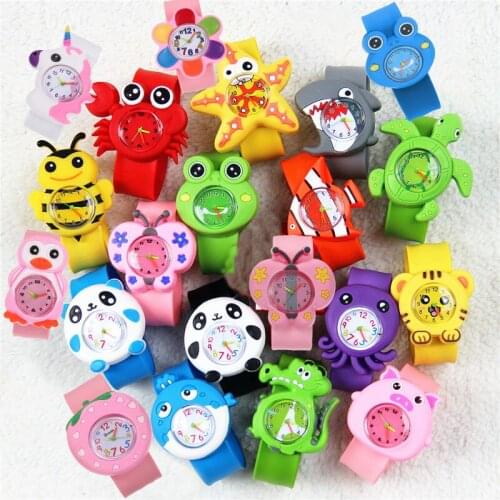 Birthday Party Gifts Kids Watches for Boys Girls Clock Children Wristwatch 17 Colors 3D Cartoon Pony Watches Unicorn Toy Watches