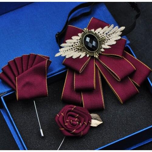 Free shipping New fashion mens male man handmade Short British style bow tie set formal business Korean wedding groom groomsmen