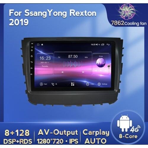 MEKEDE Android 11 Octa Core Car Multimedia Android system radio Player For SsangYong Rexton 2019 carplay DSP 4G LTE Cooling fan