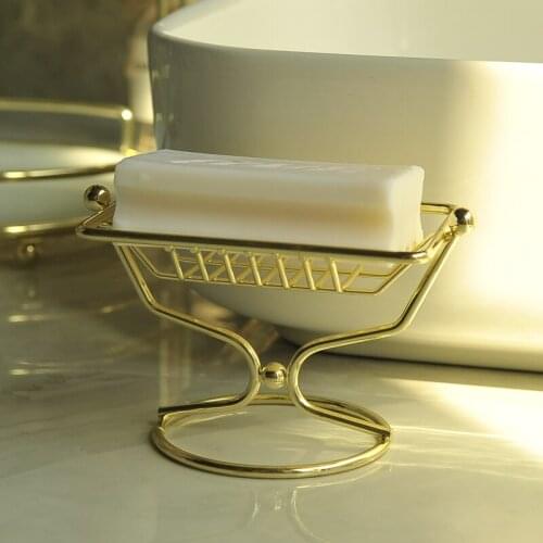 Metal Soap Dish Household Drain Soap Box Home Decoration Bathroom Soap Storage Box Restaurant Hotel Service Supplies Decoration