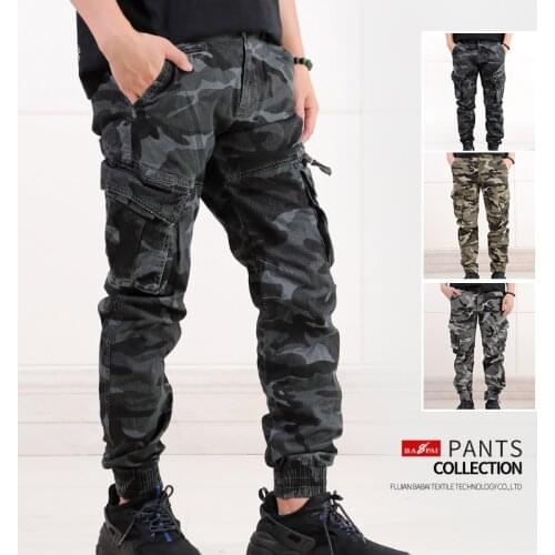 BAPAI New Mens Camouflage Overalls Outdoor Tactical Trousers Multi-pocket Breathable Work Pants Cargo Pants Military Pants