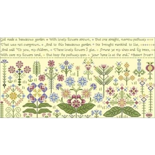 Embroidery flower illustration patterns Counted Cross Stitch 11CT 14CT 18CT DIY Cross Stitch Kits Embroidery Needlework Sets