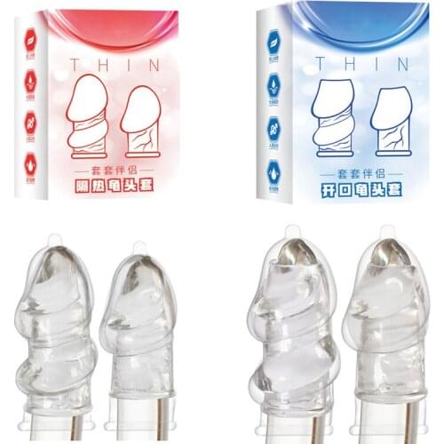 Penis Delay Desensitization Cover Transparent Large Glans Adult Products for Men Mens Adult Toys for Enlarged and Bold Penis