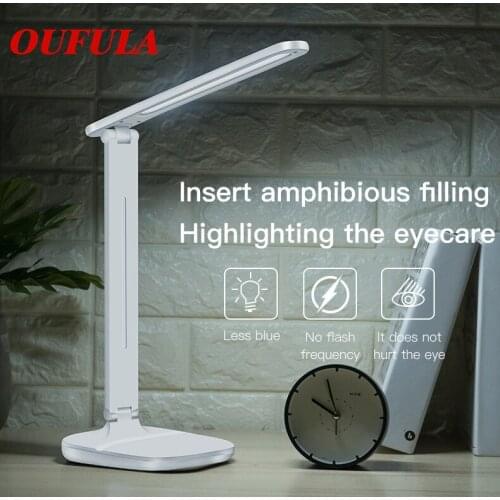 USB Rechargeable LED Desk Lights Lamp Eye Protection Foldable 180 Degree Rotated Reading Touch Sensor Control For Children
