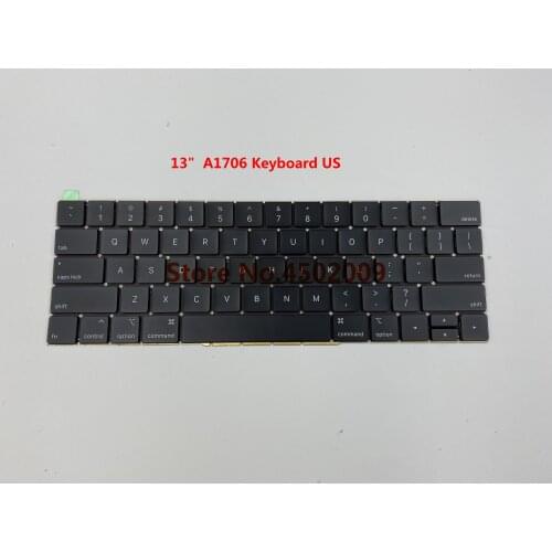 New A1706 US United State English Keyboard for Apple Macbook 13" A1706 Late 2016 Mid 2017 Year