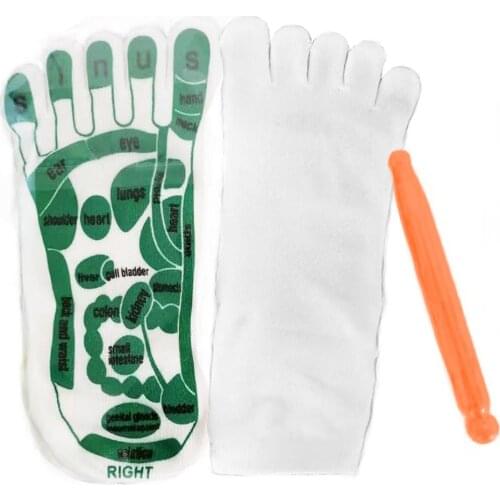 2021 New Acupressure Reflexology Socks Physiotherapy Massage Relieve Tired Feet Foot Point Sock Reflexology Socks Dropshipping