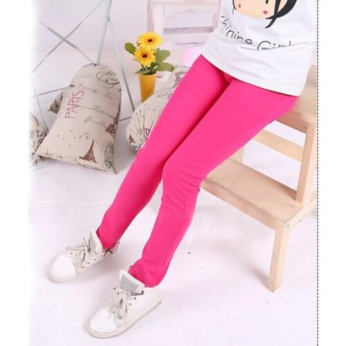 New autumn baby Clothing Hot Girls Jeans Candy Color Skinny Children Pants Baby Casual Long Pants toddler girls Trousers
