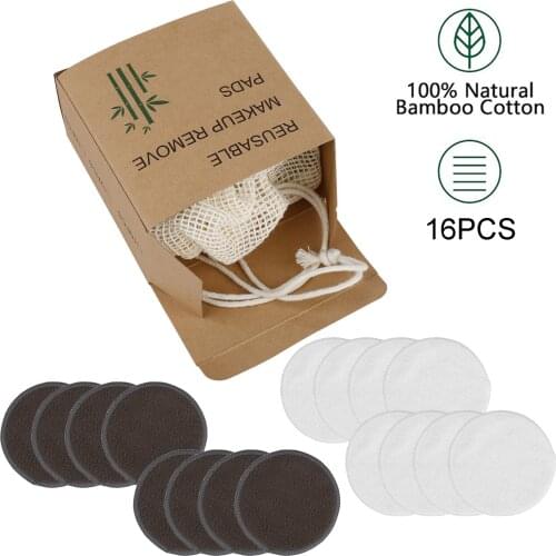 Face Cleansing Wipes Cleansing Facial Pad Remover Pad Makeup Remover Pad Organic Face Cleansing Bamboo Cotton Rounds