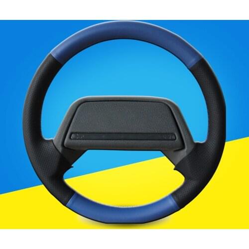 Auto Braid On The Steering Wheel Cover for Lada 2114 2001-2013 2108 1998-2005 2115 1998-2012 Car Braiding Wheel Covers Interior