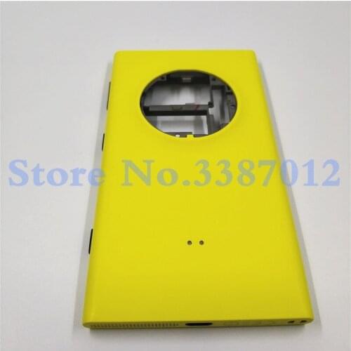 Original Back Battery Cover For Nokia Lumia 1020 Rear Door Housing Case With Power Volume Button + Charging Port Flex Cable