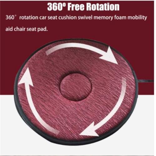 Spin Cushion 360 Degree Rotation Car Seat Cushion Rotating Memory Foam Cojin Cojines Para Sillas Chair Cushion