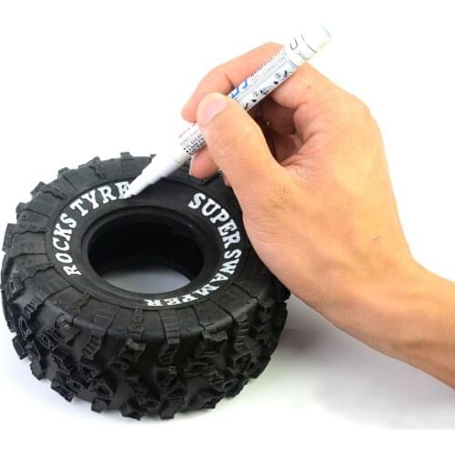 RC Remote Control Model Car Crawler Small Big Truck Tire Coloring Refill Fill Paint Pen Paintbrush Waterproof White Pens