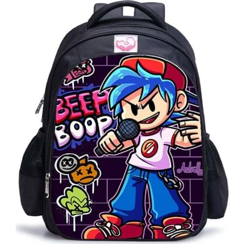 Friday Night Funkin Backpack Anime Children School Bags Orthopedic Backpack Teenager School Boys Girls Mochila Travel Backpacks