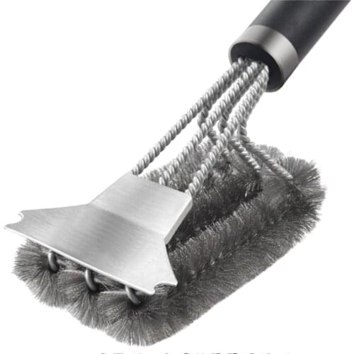 Grill Brush Scraper Best BBQ Cleaner Barbecue Cleaning Brush Grill Tools For All Grill Types Long Handle Barbecue Accessories