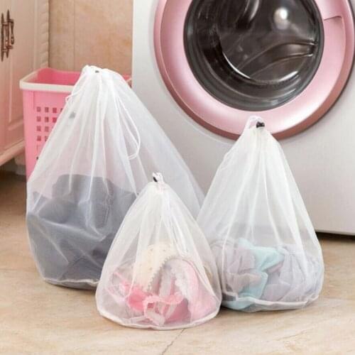 3 Size Drawstring Bra Underwear Socks Foldable Mesh Laundry Bag Household Clothes Laundry Care Accessories Clothes Organizer