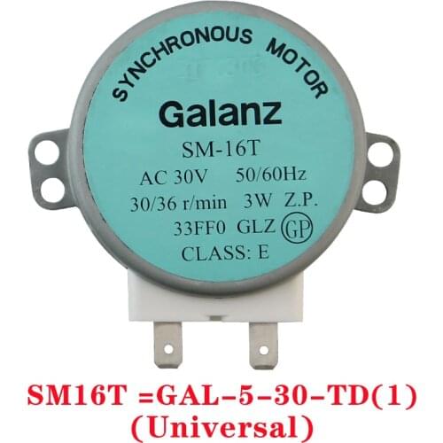 SM-16T GAL-5-30-TD(1) AC30V 50/60Hz Micro Turntable Synchronous Tray Motor Microwave Oven Accessories Spares Parts