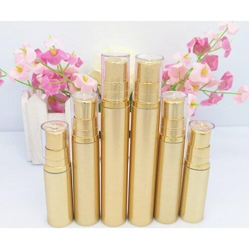 10pcs Airless 5ml 10ml 15ml 20ml Empty Vacuum Pump Toilet Vessel Cosmetic Bottle Mini Lotion Bottle Perfume Spray Bottle
