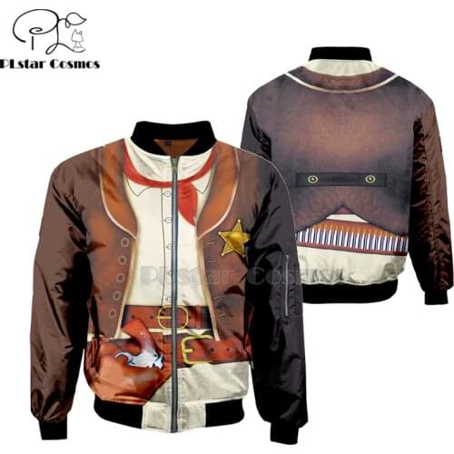 Party cosplay Costume Cowboy Pirate Captain Prisoner Clown Tuxedo Police Pilot Uniform Naval crew 3D bomber jackets Hoodies-4