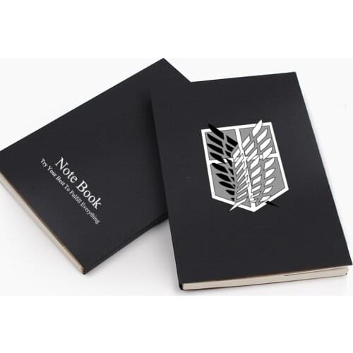 Anime Attack on Titan Shingeki no Kyojin Notebook Stationery Paper Note Book Cosplay School Student Notebooks Prop Gift
