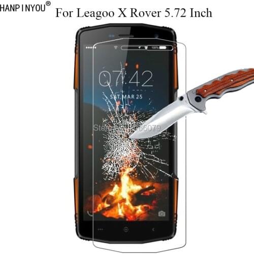 1 Pc / 2 Pcs 9H 2.5D Tempered Glass Screen Protector For Leagoo X Rover XRover 5.72" Protective Film + Clean Tools