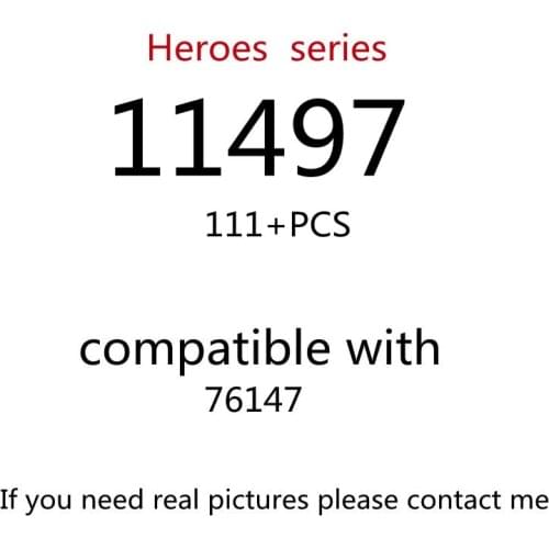 111PCS 11497 Building Block Toy Creative Series 76147 Assembled Building Block Childrens Toy Gifts