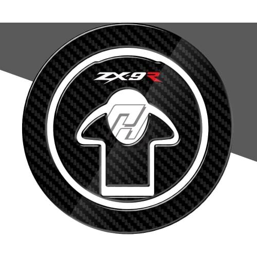 3D Carbon-look Motorcycle Fuel Gas Cap Protector Decals Case for Kawasaki Ninja ZX-9R ZX 9R (ZX900) 1994-1999