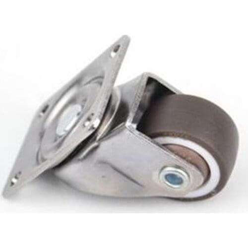 4pcs Heavy Duty 25mm Rubber Castor Wheels Trolley Furniture Casters Table 20kg