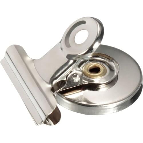 5pcs 3cm Magnetic Clip Magnet Refrigerator Wall Memo Note Message Holder Silver